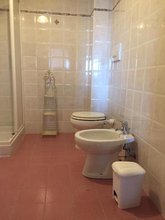 Koupelna v ubytování Borgo Di Collelungo