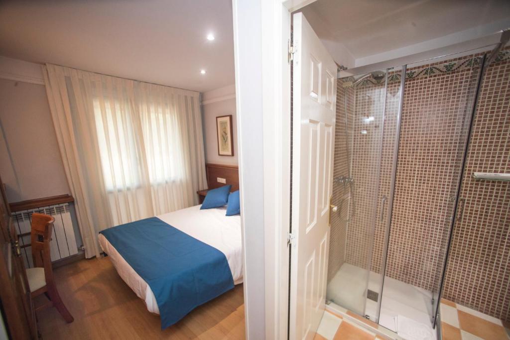 Koupelna v ubytování Hotel Alba