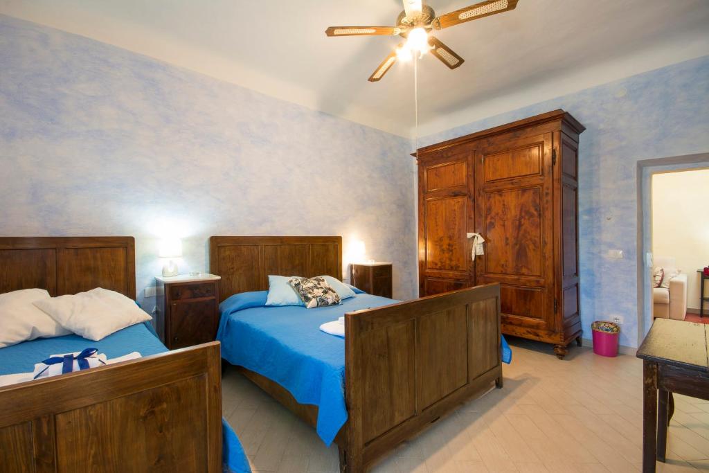 Postel nebo postele na pokoji v ubytování Dimora Ricceri