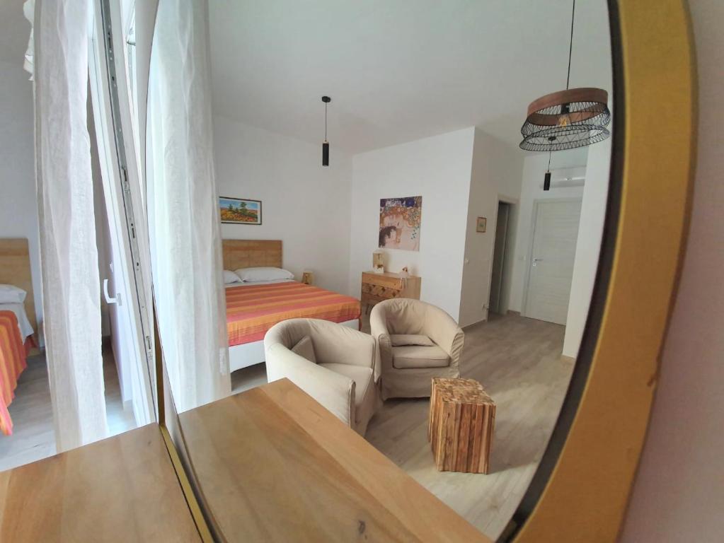 Posezení v ubytování B&B Locanda Criloro