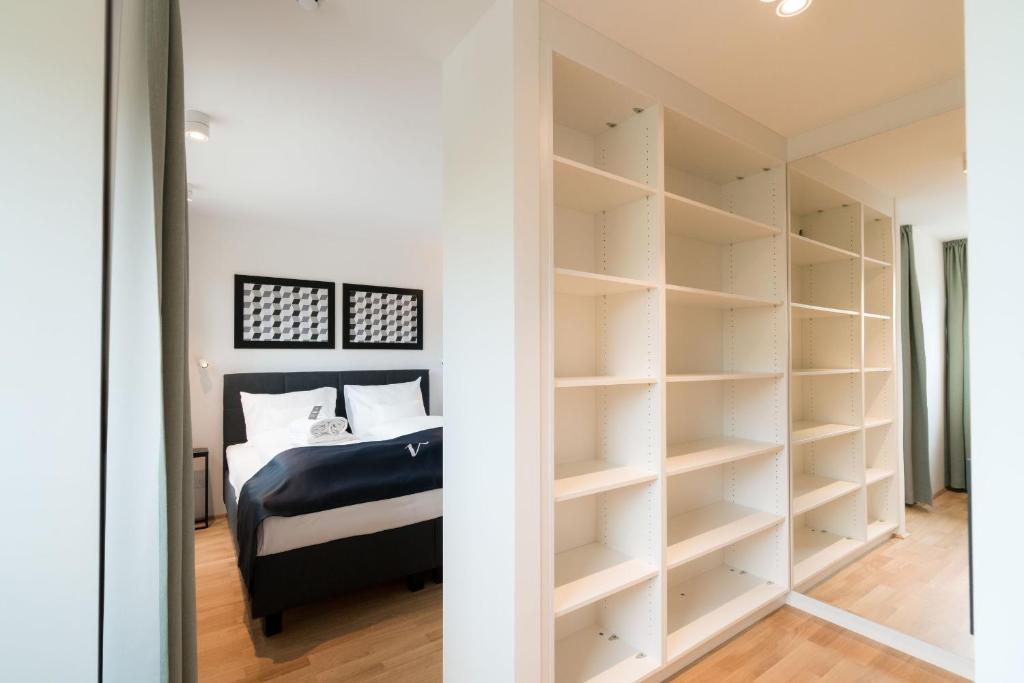 Posteľ alebo postele v izbe v ubytovaní Vienna Residence, Hietzing - Schönbrunn