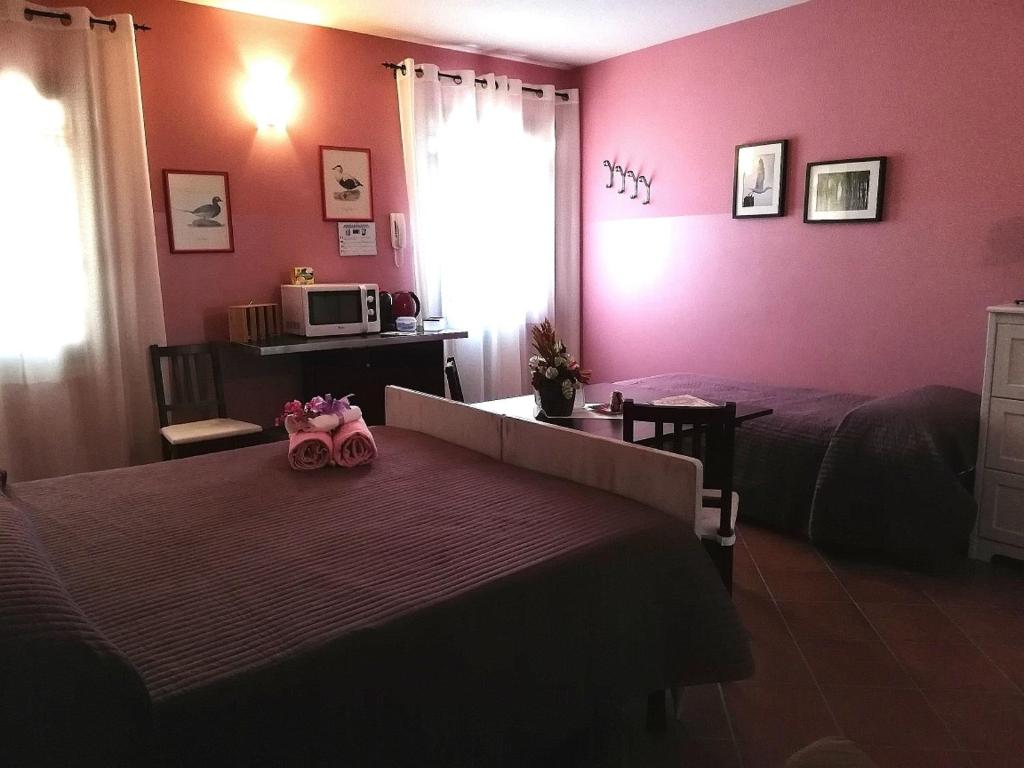 Posezení v ubytování B&B LA Garzetta
