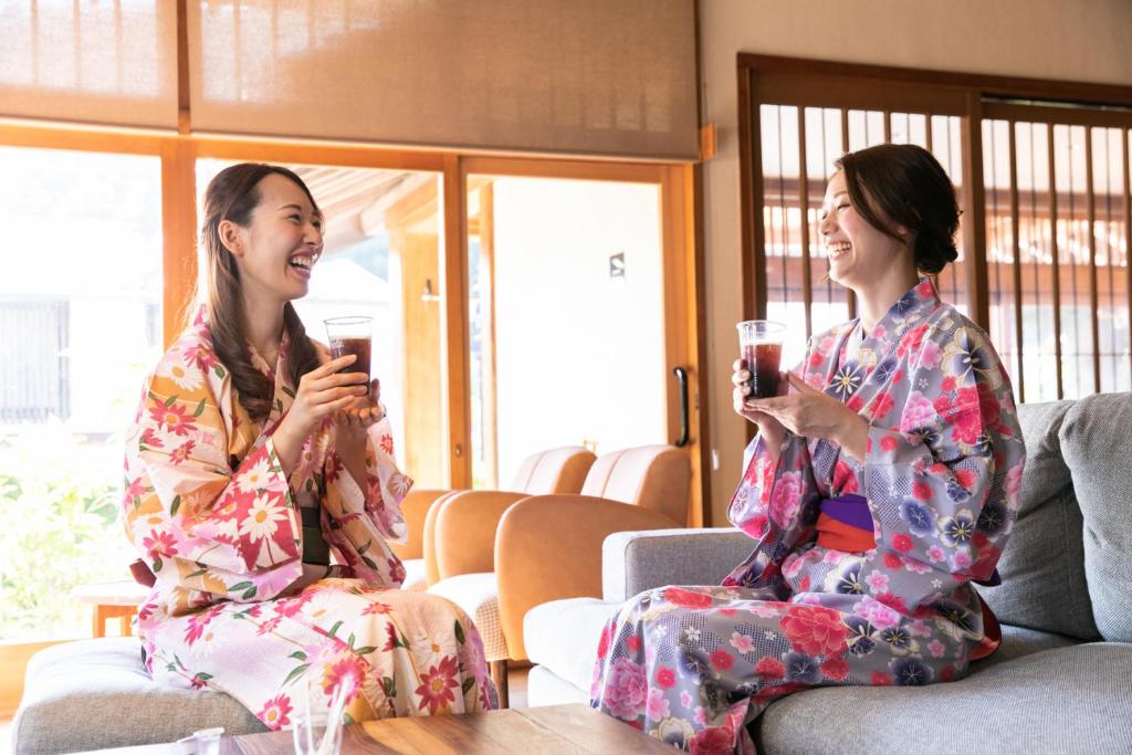 Nápoje v ubytování Onsen Guest House Aobato no Su