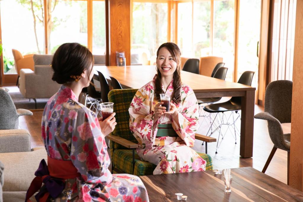 Nápoje v ubytování Onsen Guest House Aobato no Su