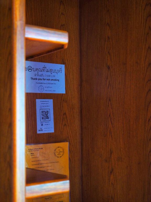 Certifikát, hodnocení, plakát nebo jiný dokument vystavený v ubytování Baansuan Resort