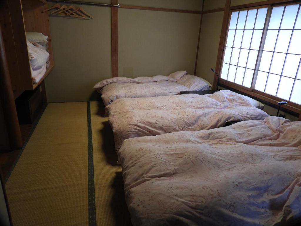 ロッヂ ハンターにあるベッド