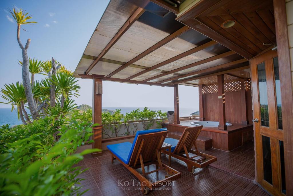 Balkón nebo terasa v ubytování Ko Tao Resort Paradise Zone