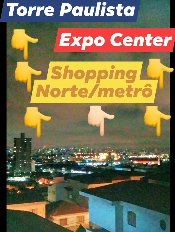  Apartamento Santana Expo Center Norte vista Top cidade de São Paulo e Paulista
