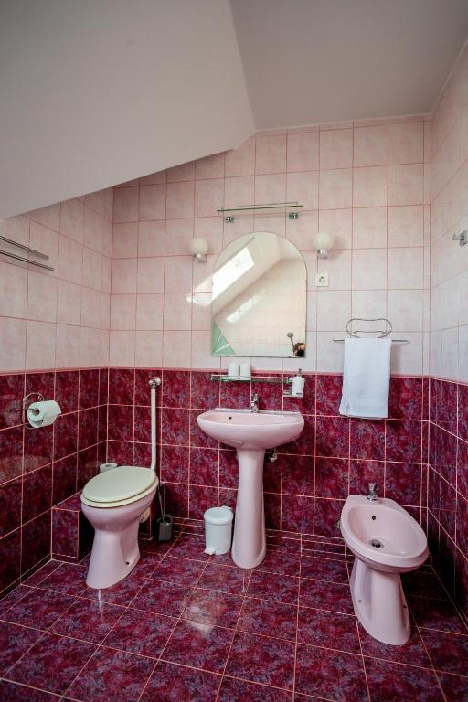 Kúpeľňa v ubytovaní Teraszos vendégház