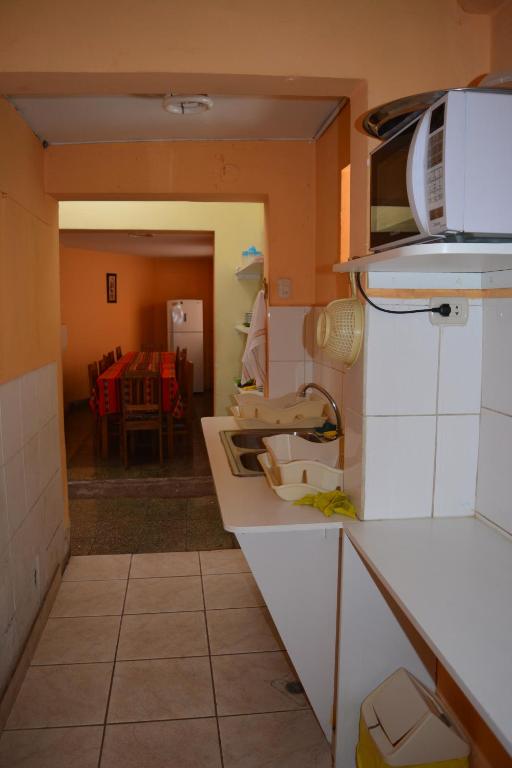 Kuchyň nebo kuchyňský kout v ubytování El Tuco Hotel