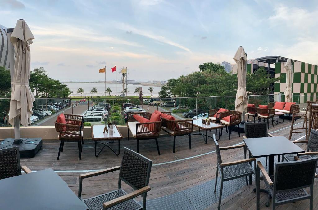 Posezení v ubytování Similan Hotel Zhuhai-Gongbei Port