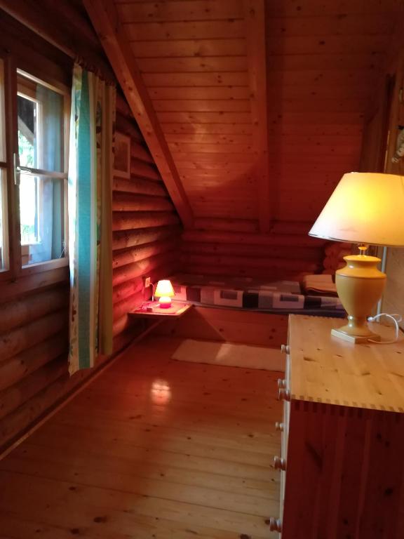 Postel nebo postele na pokoji v ubytování Ferienhütte Hochalm