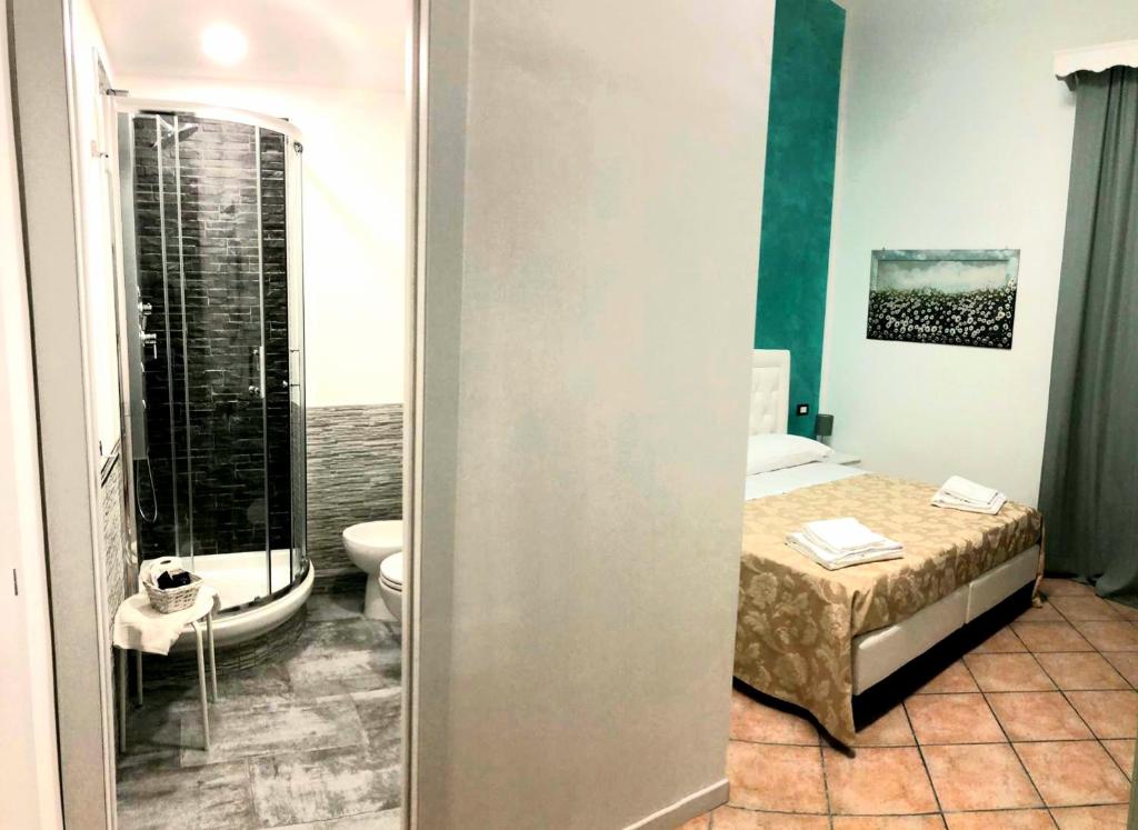 A bathroom at B&B La Cittadella