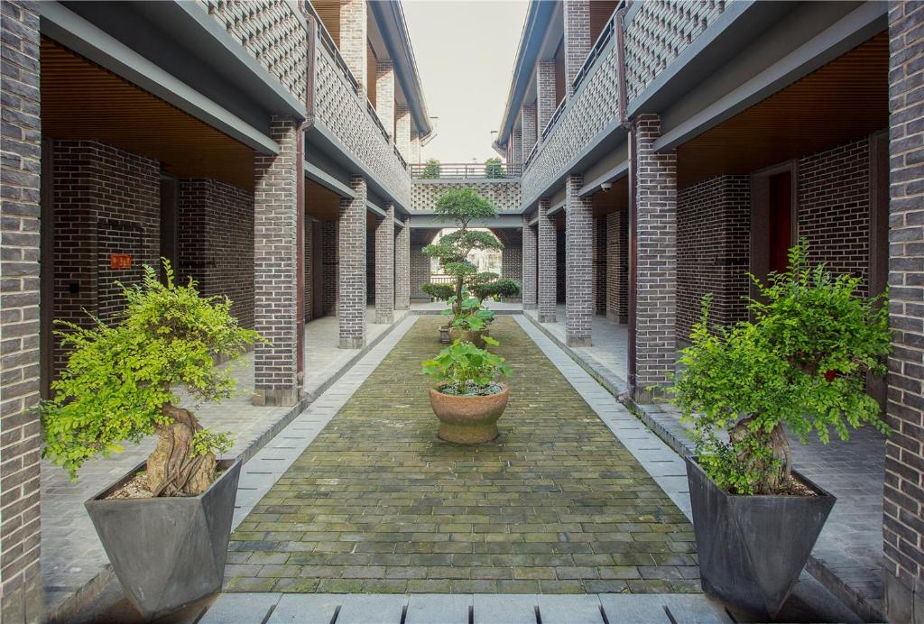 Zahrada ubytování Lin Yin Art Hotel Shanghai（Pudong airport）