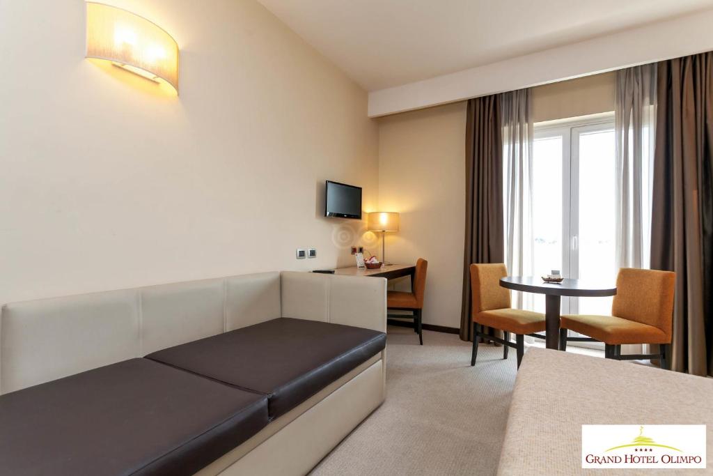 TV a/nebo společenská místnost v ubytování Grand Hotel Olimpo