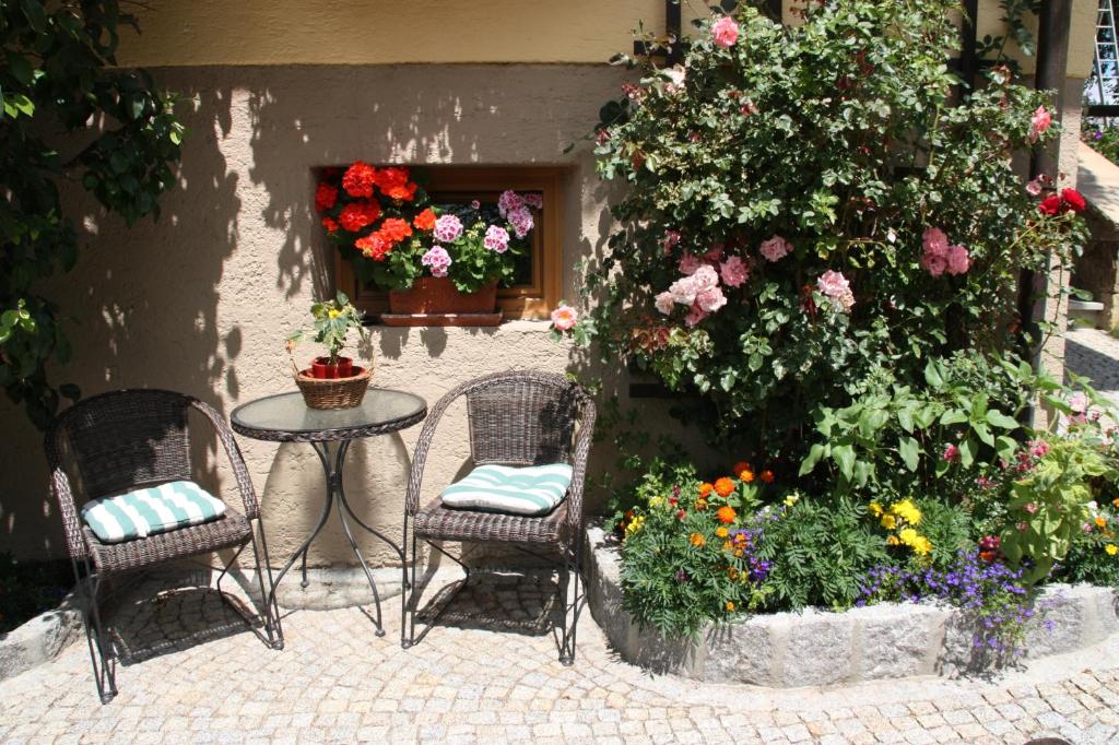 A garden outside Haus Holzer