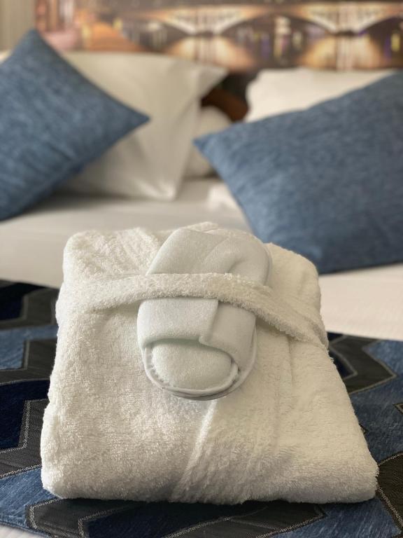 Postel nebo postele na pokoji v ubytování Hôtel Saphir Lyon