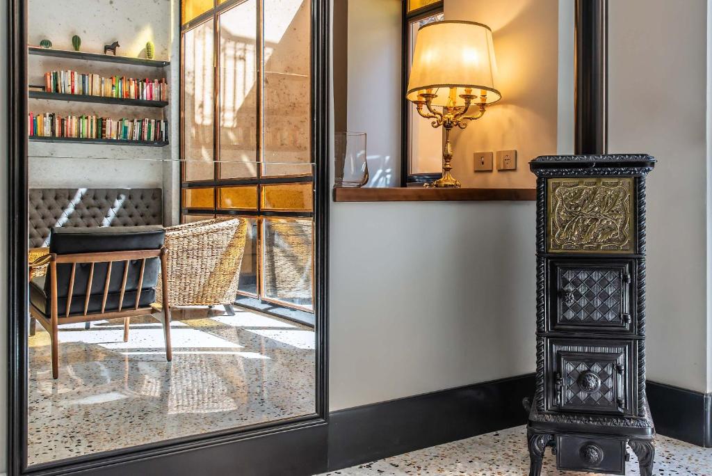 A biblioteca deste hotel