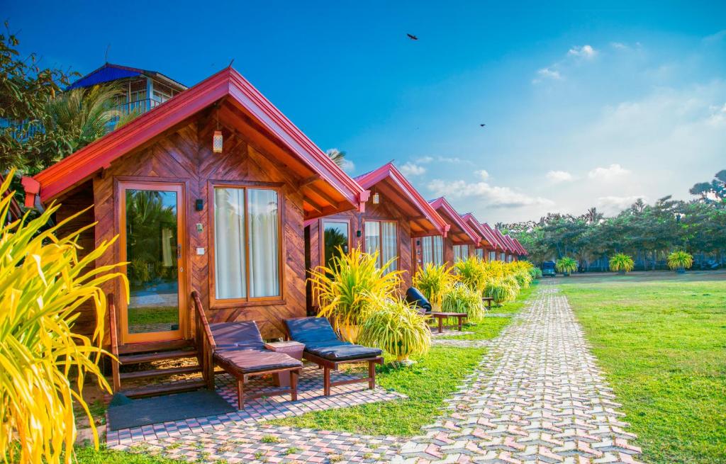 Zahrada ubytování JKAB Beach Resort