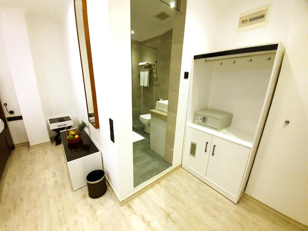 Koupelna v ubytování Bed Station 210