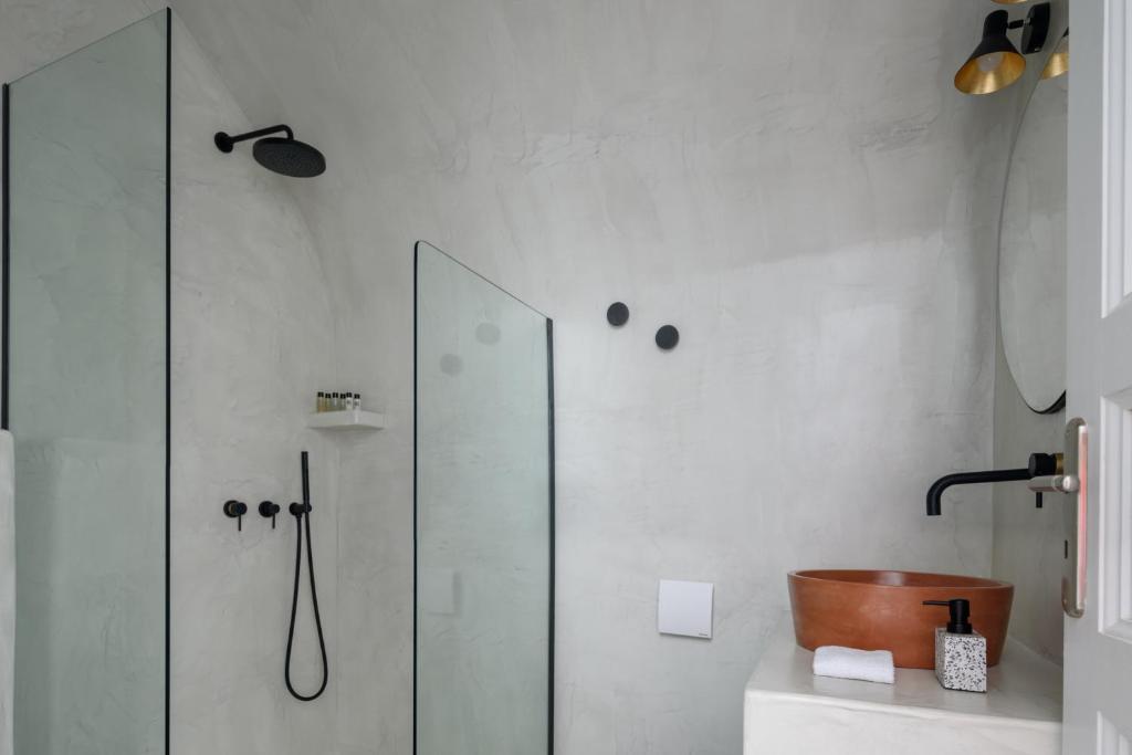 Koupelna v ubytování Keti Hotel