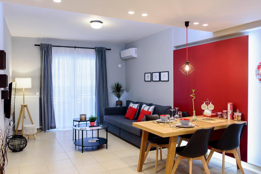 Posedenie v ubytovaní M&D Luxury Suites in central Athens