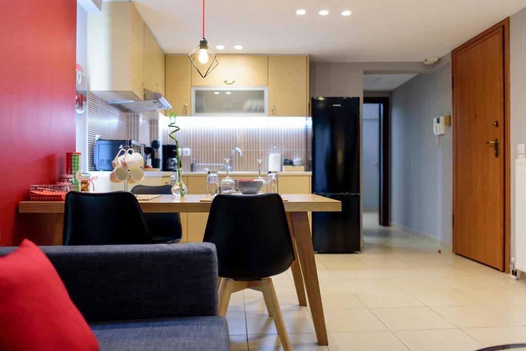 Kuchyňa alebo kuchynka v ubytovaní M&D Luxury Suites in central Athens