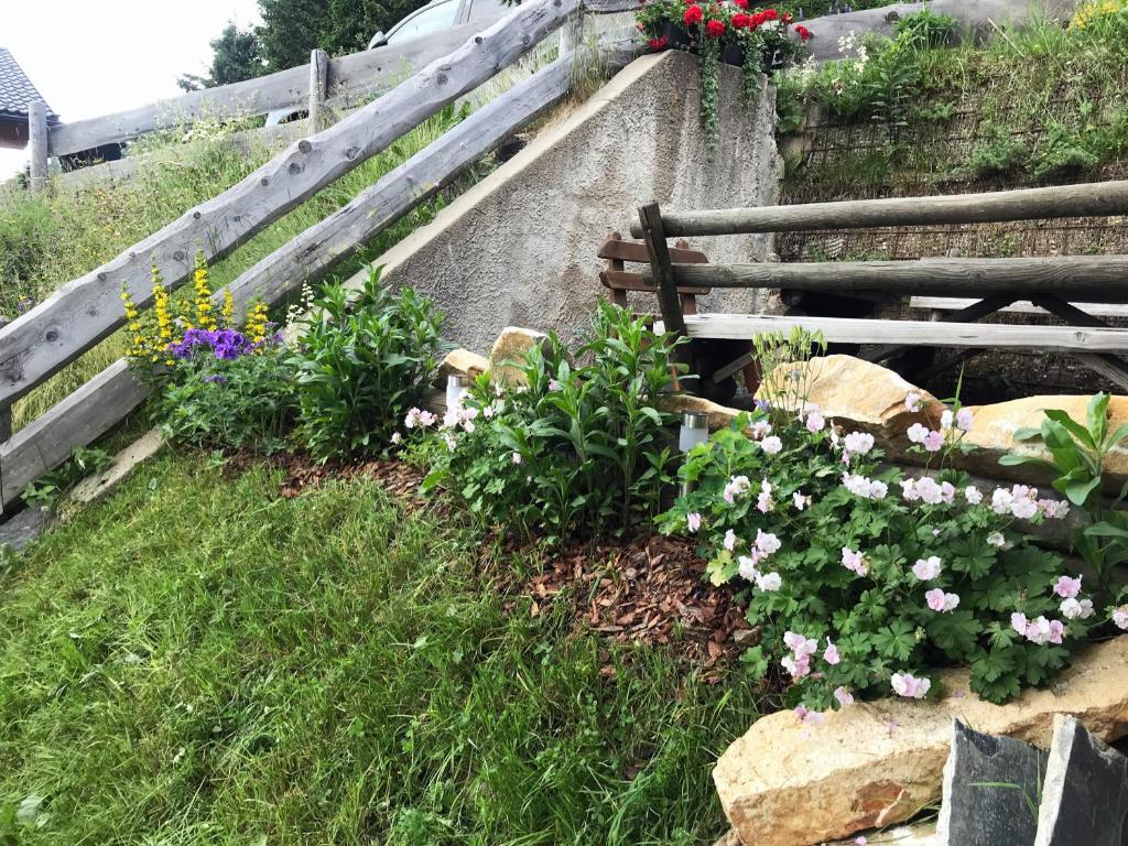 Zahrada ubytování Ferienhaus Bergfee