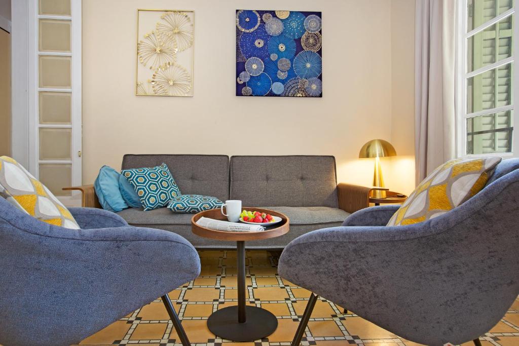 A seating area at Stay U-nique Apartments Floridablanca