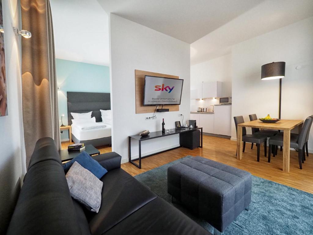 Posezení v ubytování Apparthotel Rivers Passau
