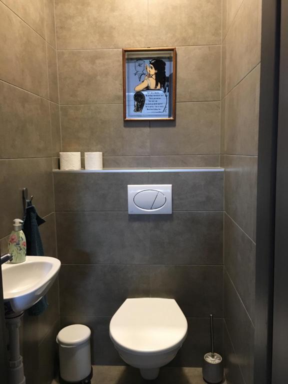 Koupelna v ubytování Petőfi Vendégház