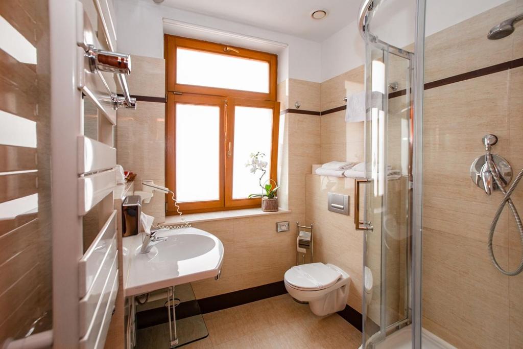 Kúpeľňa v ubytovaní Hotel Hubertus Rzeszów