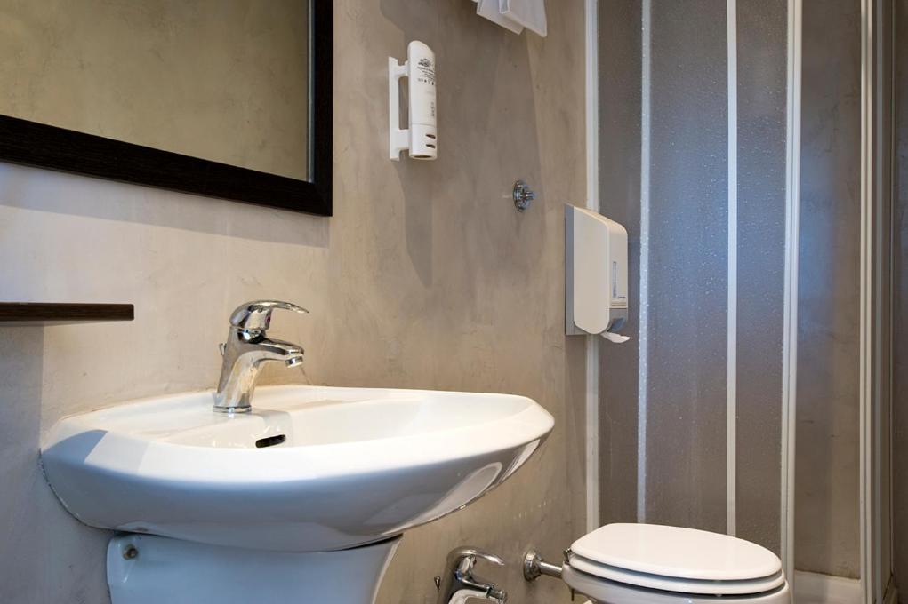 Koupelna v ubytování Dipendenza Hotel Bellavista