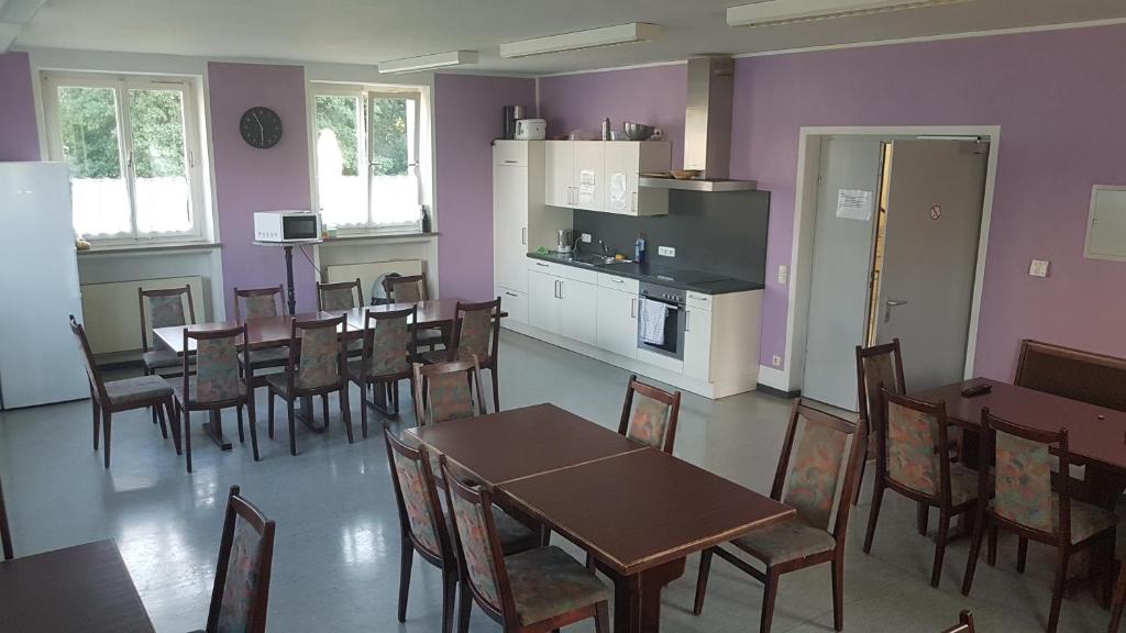 Kuchyň nebo kuchyňský kout v ubytování Gästehaus Sandra