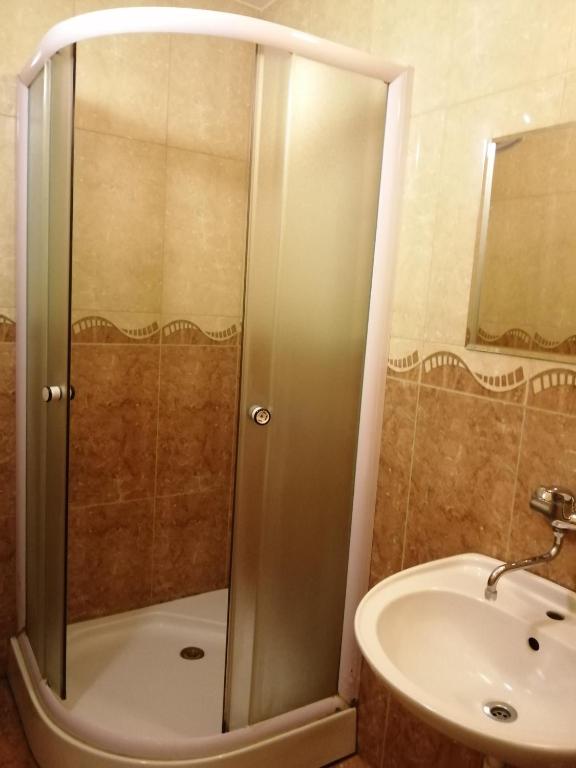 Koupelna v ubytování HOTEL SAN