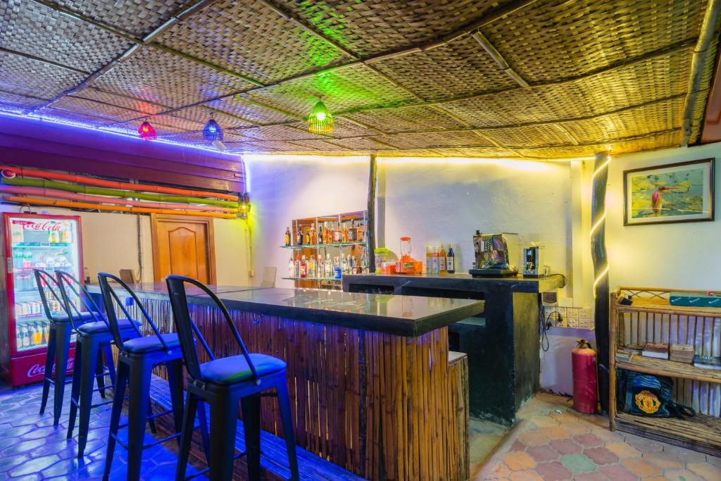 Posezení v ubytování Five Rose Siem Reap Hostel