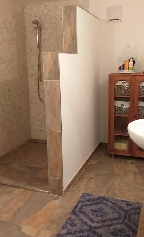 Koupelna v ubytování Ferienwohnung Bäckerberg