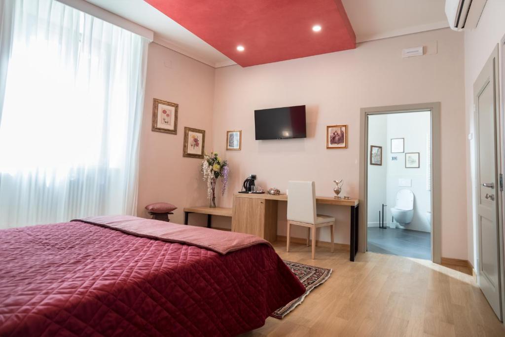 TV a/nebo společenská místnost v ubytování Brunelli B&B