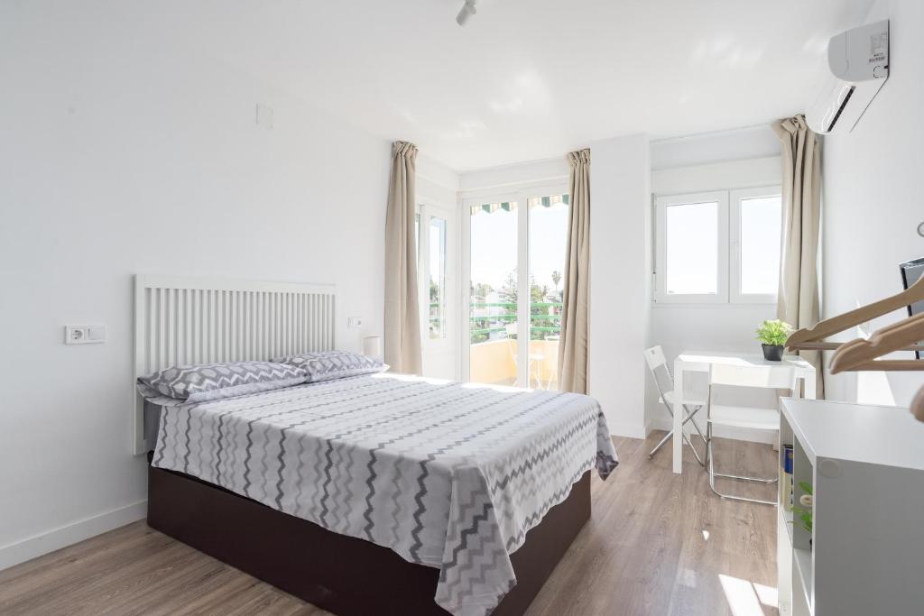 Posteľ alebo postele v izbe v ubytovaní LU&CIA CANDADO BEACH RELAX