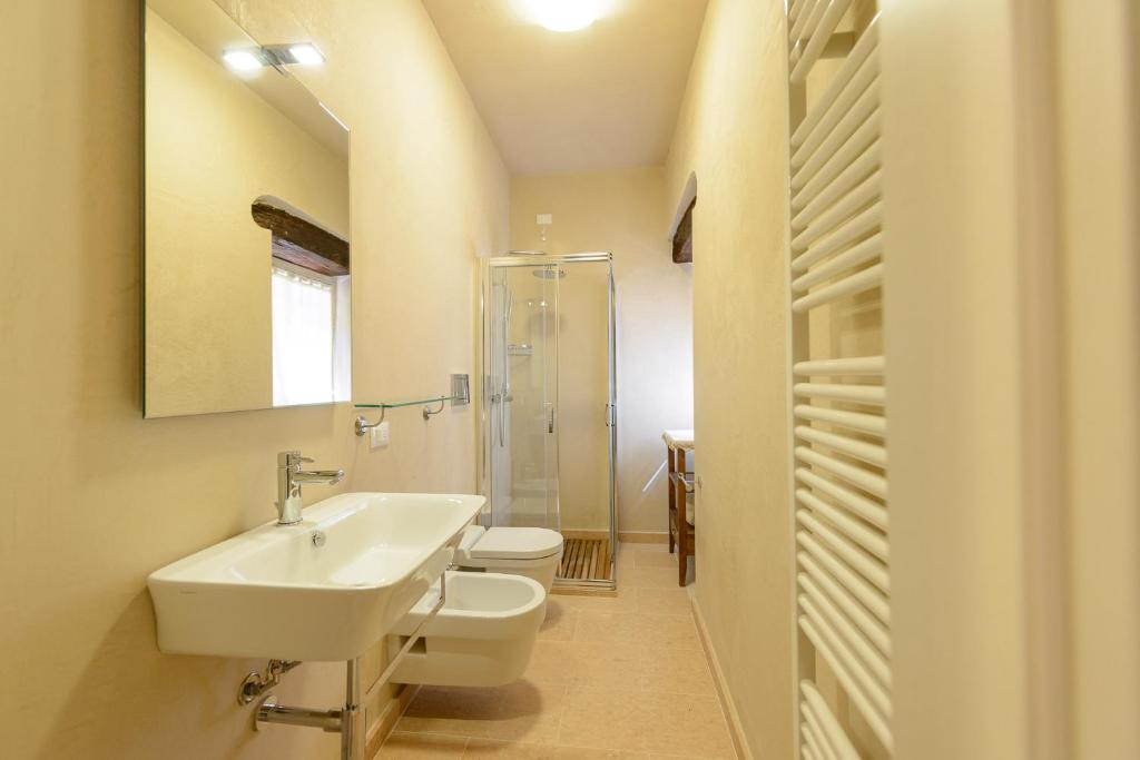 Koupelna v ubytování B&B Corte Jago