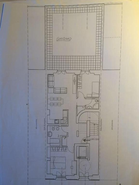 Plán poschodí v ubytovaní PIANO TERRA CON GIARDINO VICINO AL MARE