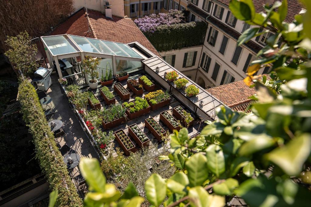 Zahrada ubytování Hotel Milano Scala