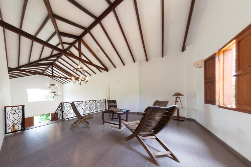 Istumisnurk majutusasutuses Casa de Teja Barichara