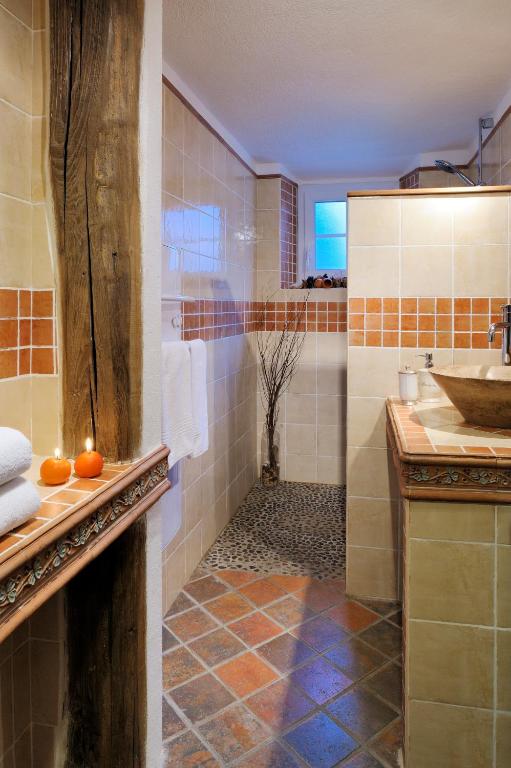 Koupelna v ubytování la VILLA GUIDI