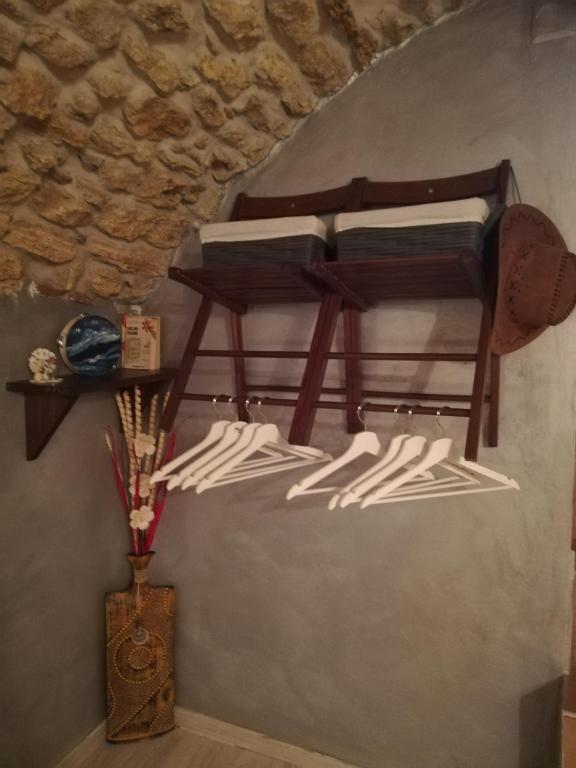 Postel nebo postele na pokoji v ubytování Antica Dimora del Drengot