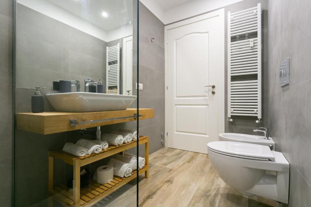 Kúpeľňa v ubytovaní Milanofierapartments