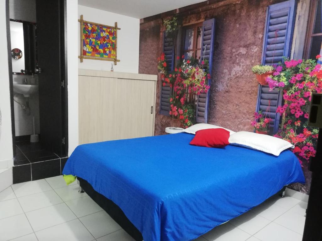 Postel nebo postele na pokoji v ubytování APARTA ESTUDIO 7051