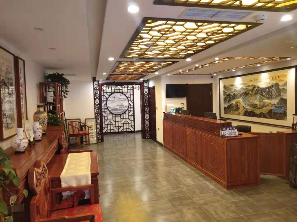 Vstupní hala nebo recepce v ubytování Qinfu Hotel Beijing Nanluogu Lane Houhai