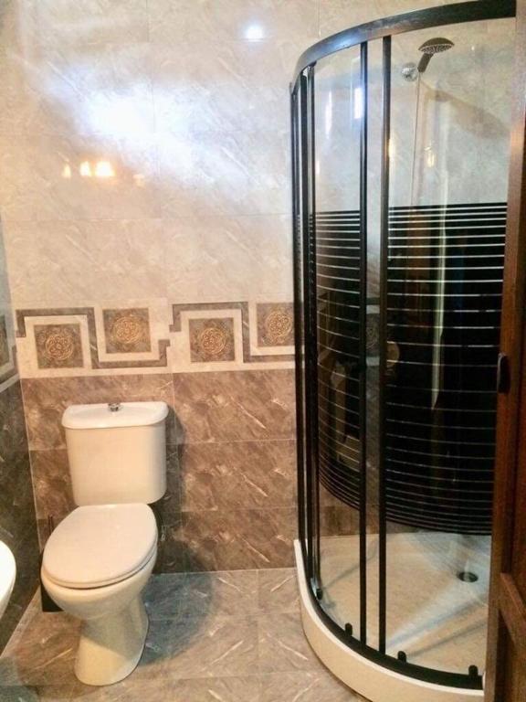 Koupelna v ubytování Hotel Medusa