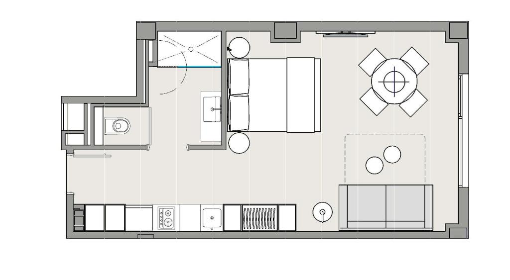 Plán poschodí v ubytovaní Voghe Premium Flats